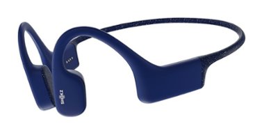 Shokz - Bone Conduction Open-Ear Mp3 Swimming Headphones - Blue - Front_Zoom