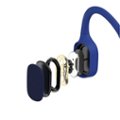 Alt View 11. Shokz - OpenSwim Bone Conduction Open-Ear MP3 Swimming Headphones - Blue.