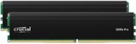 Crucial - Pro 32GB Kit (2x16GB) DDR4 3200MHz C22 UDIMM Desktop Memory Kit - Black - Front_Zoom