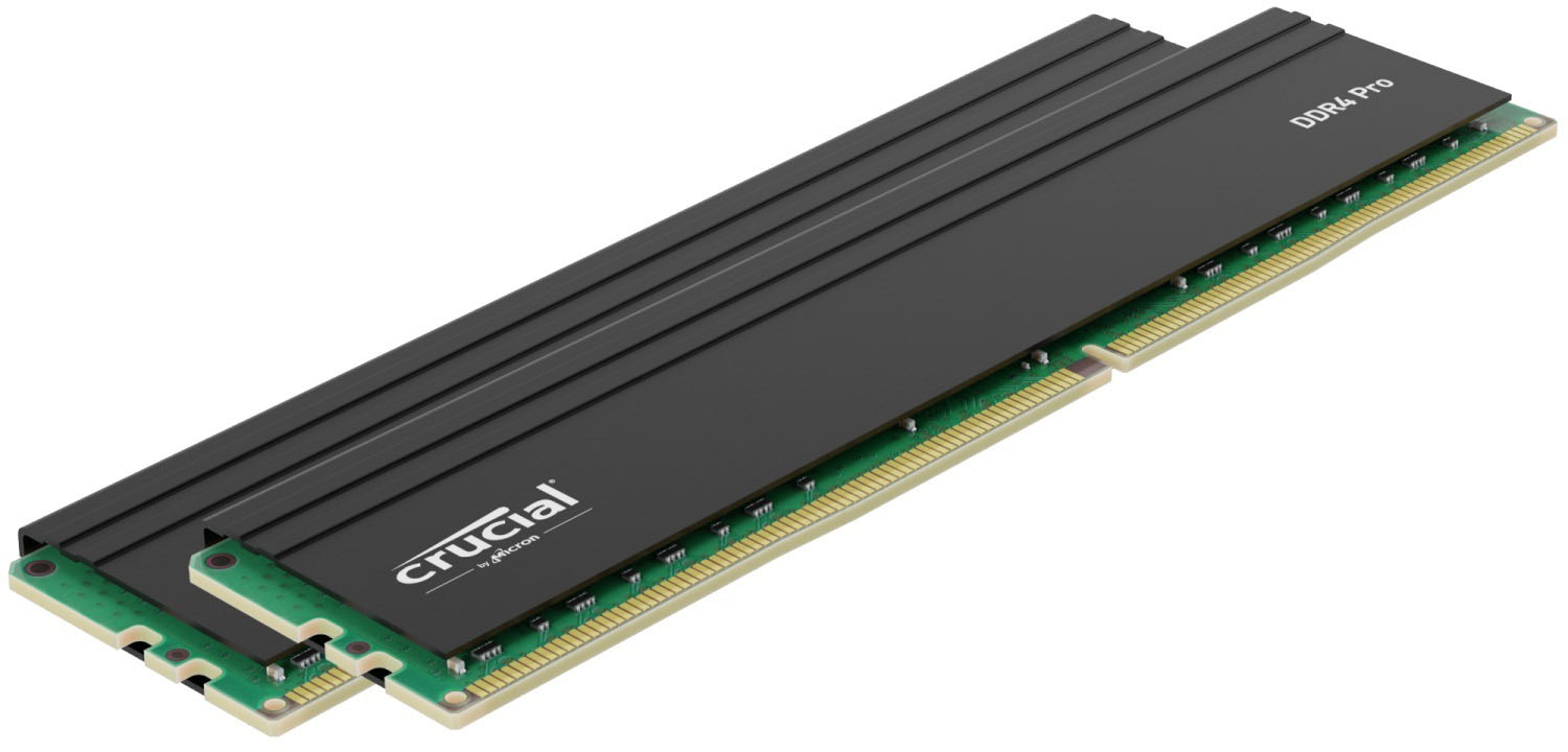 Memory Buy Pro Black 32GB MHz Crucial Kit DDR4-3200 UDIMM Best Desktop - 1600 (2x16GB) CP2K16G4DFRA32A