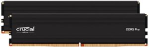 Crucial - Pro 32GB Kit (2x16GB) 2800 MHz DDR5-5600 UDIMM Desktop Memory - Black - Front_Zoom