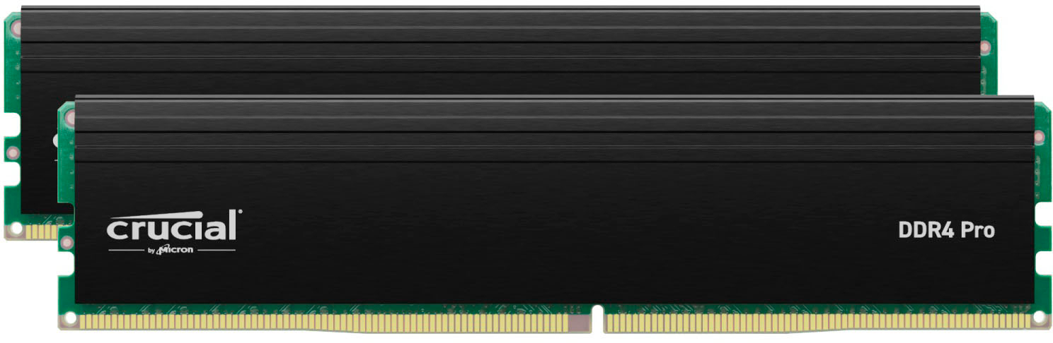 Crucial Pro 64GB Kit (2x32GB) 3200 MHz DDR4-3200 UDIMM Desktop