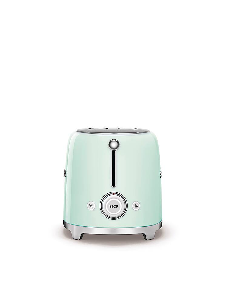 SMEG TSF02 4 Slice Long Wide Slot Toaster Pastel Blue TSF02PBUS Open