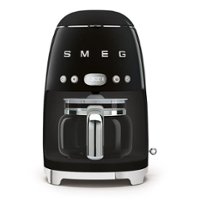 SMEG - DCF02 Drip 10-Cup Coffee Maker - Black - Front_Zoom