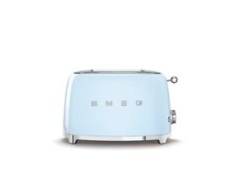 SMEG - TSF01 2-Slice Wide Slot Toaster - Pastel Blue - Front_Zoom