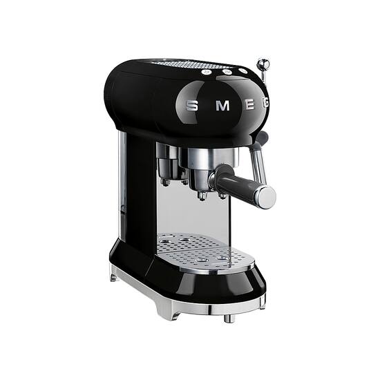 SMEG Semi Automatic Espresso Machine with 15 bar pressure Black ECF01BLUS Best Buy