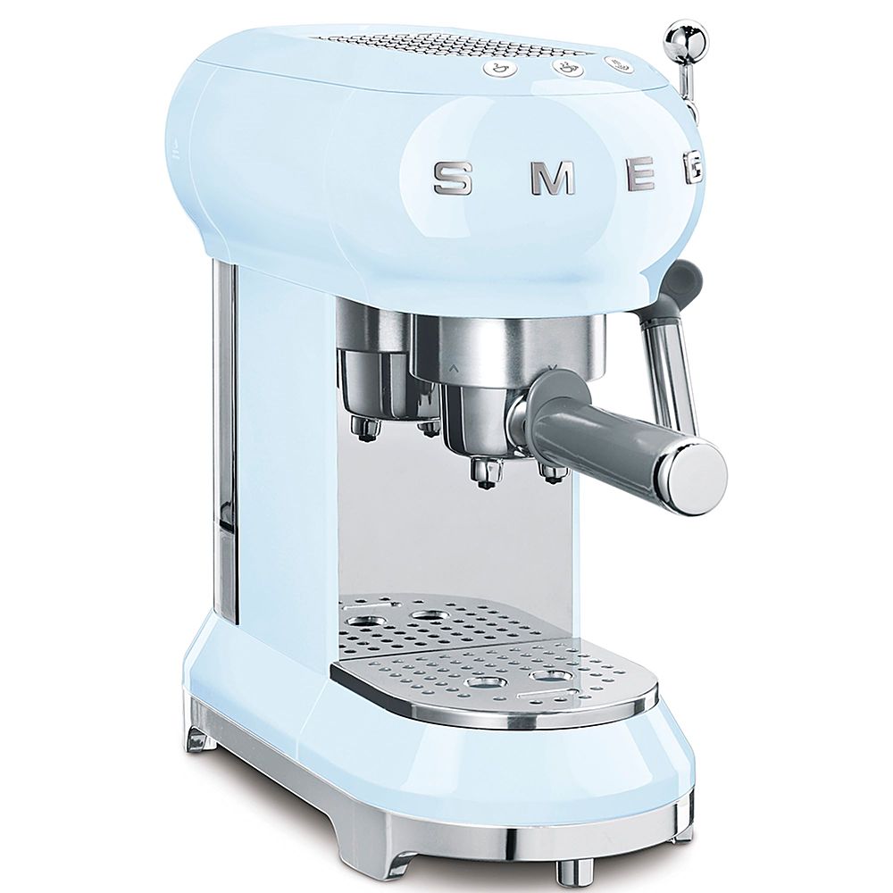 SMEG Semi-Automatic Espresso Machine with 15 bar pressure Pastel Blue  ECF01PBUS - Best Buy