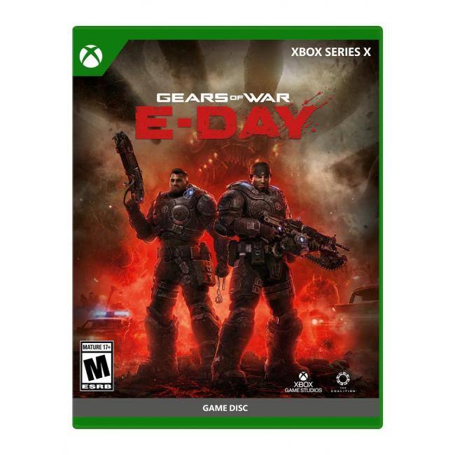 XBOX SERIES X  
GEARS OF WAR E-DAY  
MATURE 17+ M ESRB  
XBOX GAME STUDIOS COALITION  
GAME DISC