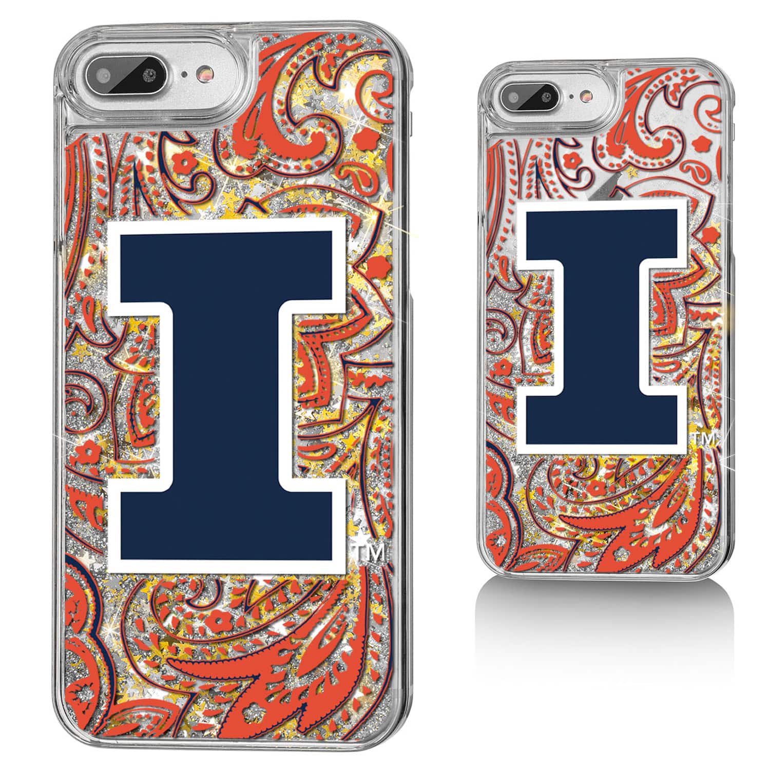 Keyscaper - NCAA - Illinois Fighting Illini iPhone Glitter Paisley Design Case - 13 Pro - Multicolor price history on PriceWatchPro