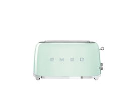 SMEG TSF02 4-Slice Long Wide-Slot Toaster - Pastel Green - Front_Zoom