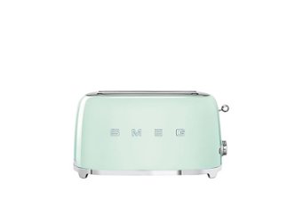 SMEG - TSF01 4-Slice Wide Slot Toaster - Pastel Green - Front_Zoom