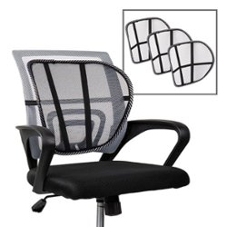 GIVANLEE Lumbar Support Pillow for Office Chair,Computer/Desk  Chair/Couch,Back Support Pillow Adjustable for Chair,Patented 6-fold  semi-Circular Back