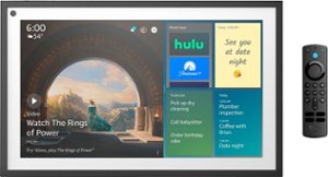 Amazon - Echo Show 15 15.6 inch Smart Display with Alexa and Fire TV - Black - Front_Zoom