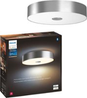 Philips - Geek Squad Certified Refurbished Hue White Ambiance Fair Ceiling Light - Silver - Front_Zoom