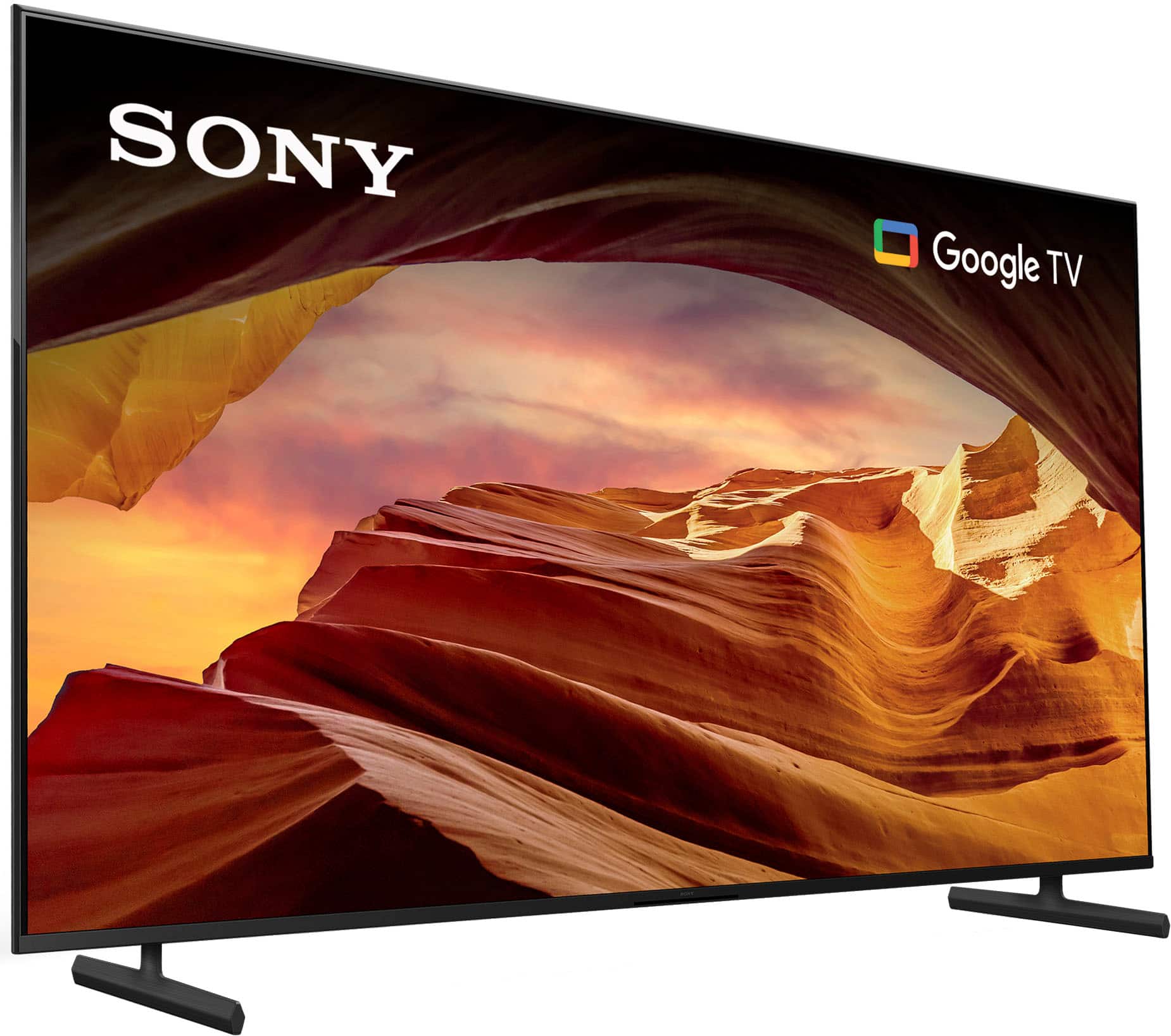 Angle. Sony - 85" Class X77L LED 4K UHD Smart Google TV - Black.