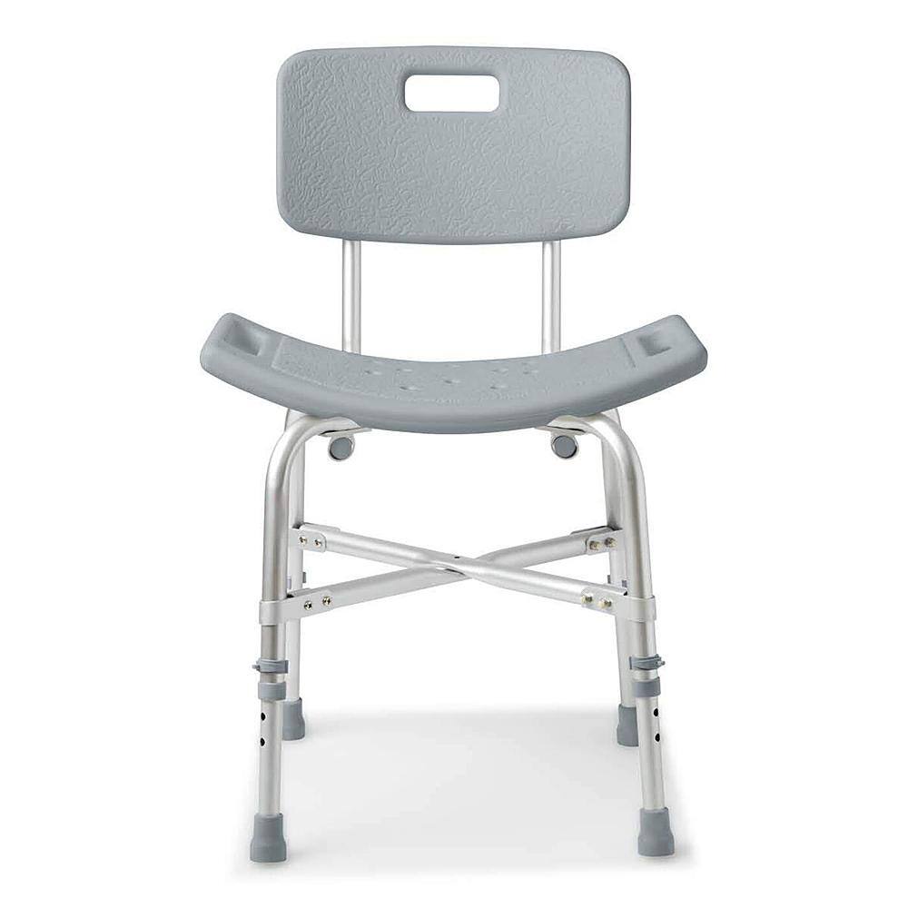 Angle. Medline - Shower Chair with Backrest - gray.