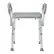 Angle. Medline - Bath Bench with Arms - gray.