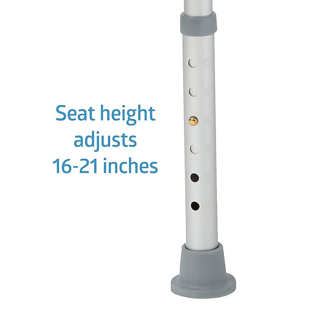 Alt View 12. Medline - Bath Bench with Arms - gray.