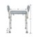 Left. Medline - Bath Bench with Arms - gray.