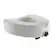 Front. Medline - Elevated Toilet Seat Riser with Microban Antimicrobial Protection - White.