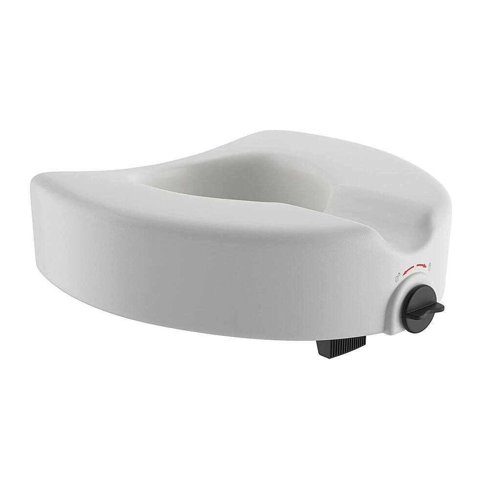 Medline - Elevated Toilet Seat Riser with Microban Antimicrobial Protection - White