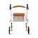 Angle. Medline - Sleek Steel Rollators with Microban - White.