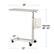 Alt View 11. Medline - Mobile Adjustable Overbed Table - Tan.