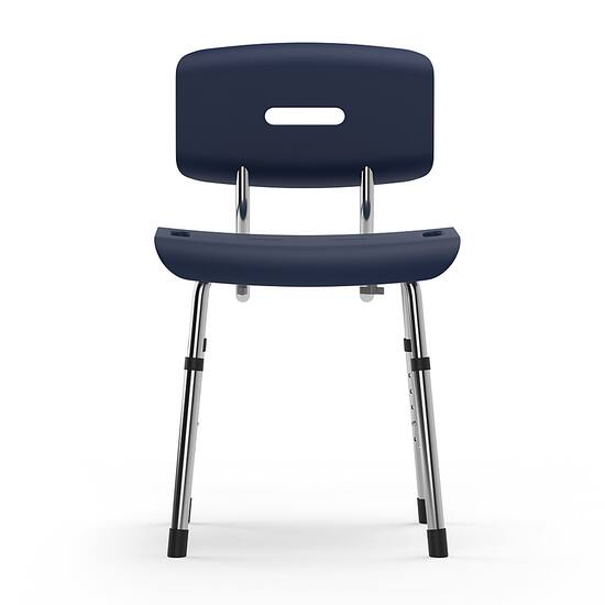 Medline Bath Chair with Backrest and Microban Protection blue G2