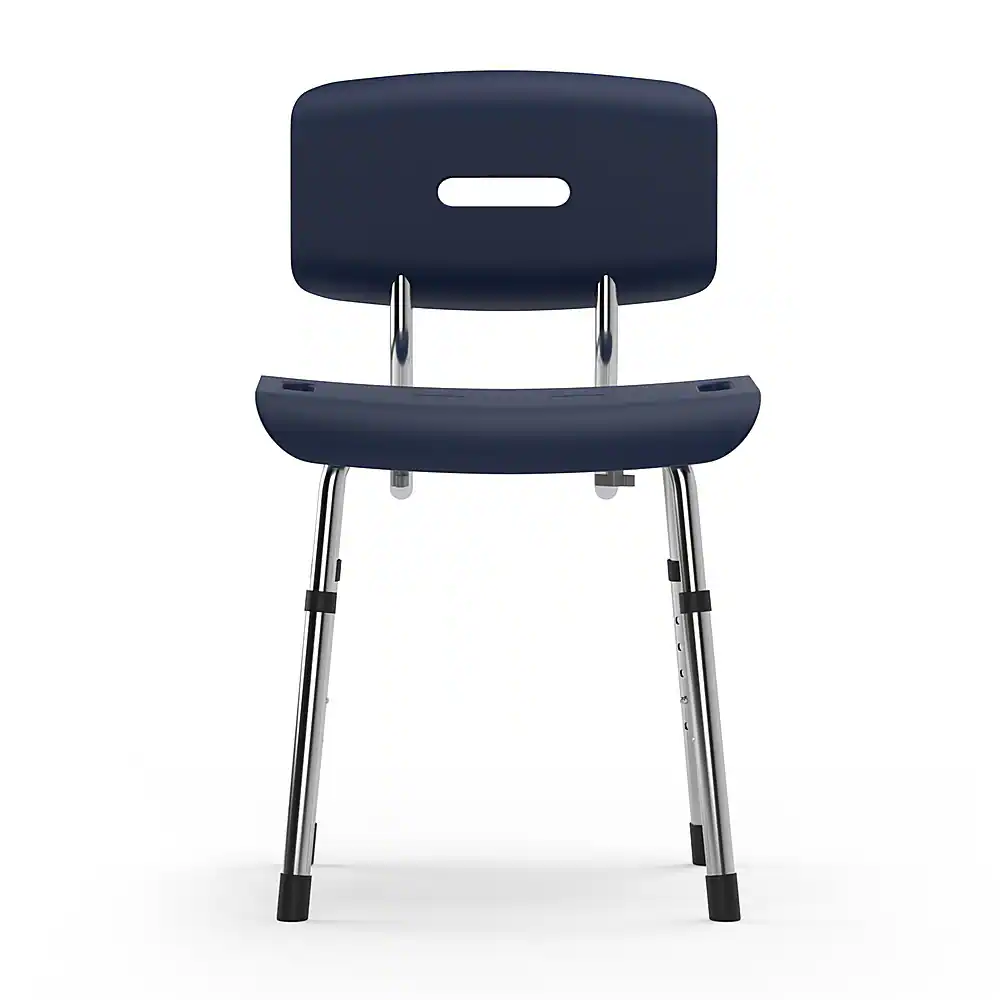 Medline - Bath Chair with Backrest and Microban Protection - Blue