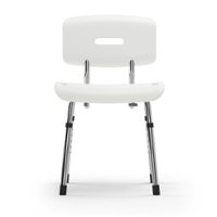 Medline - Bath Chair with Backrest and Microban Protection - white - Front_Zoom