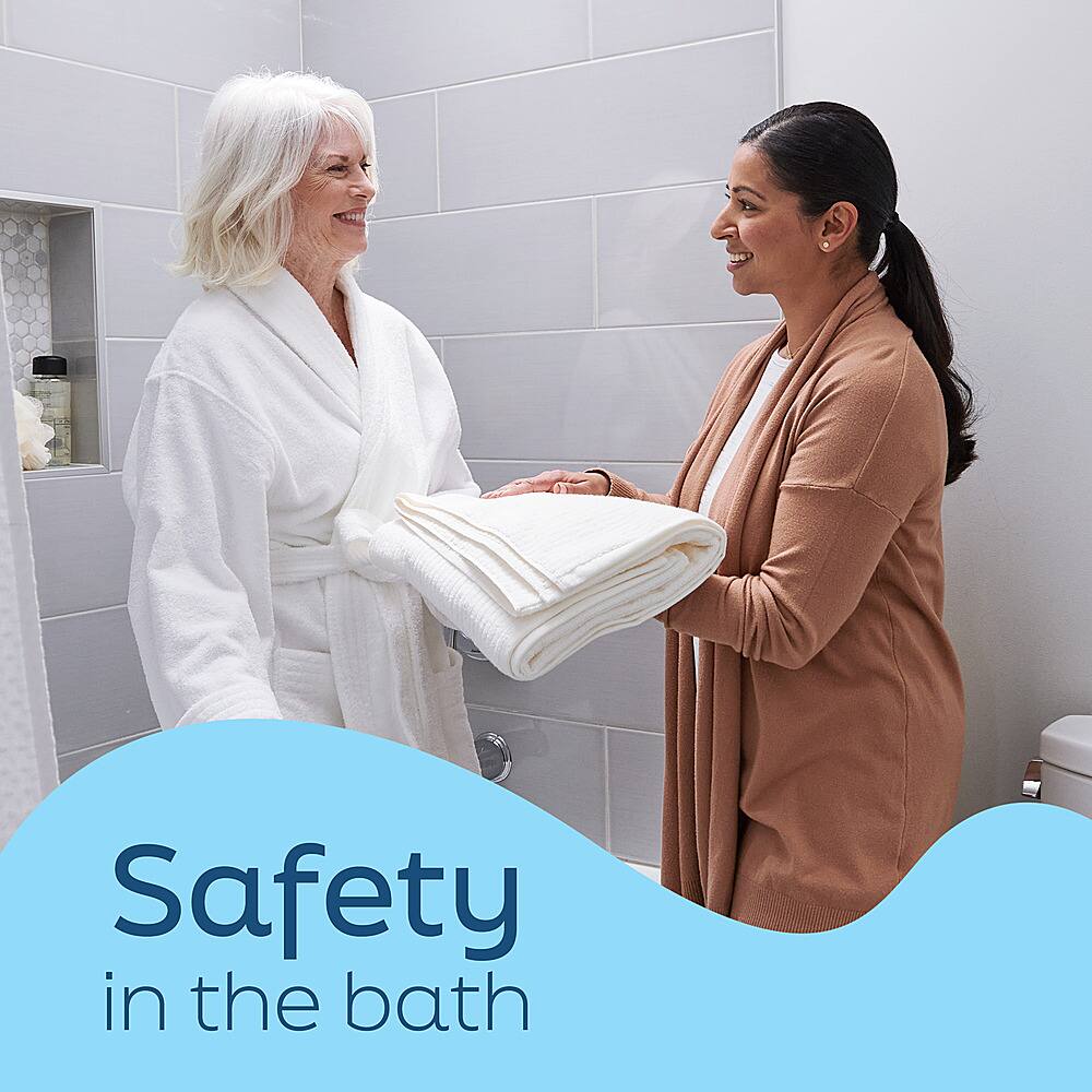 Alt View 12. Medline - Bath Chair with Backrest and Microban Protection - white.