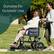 Alt View 12. Medline - Foldable Transport Chair with Microban - White.