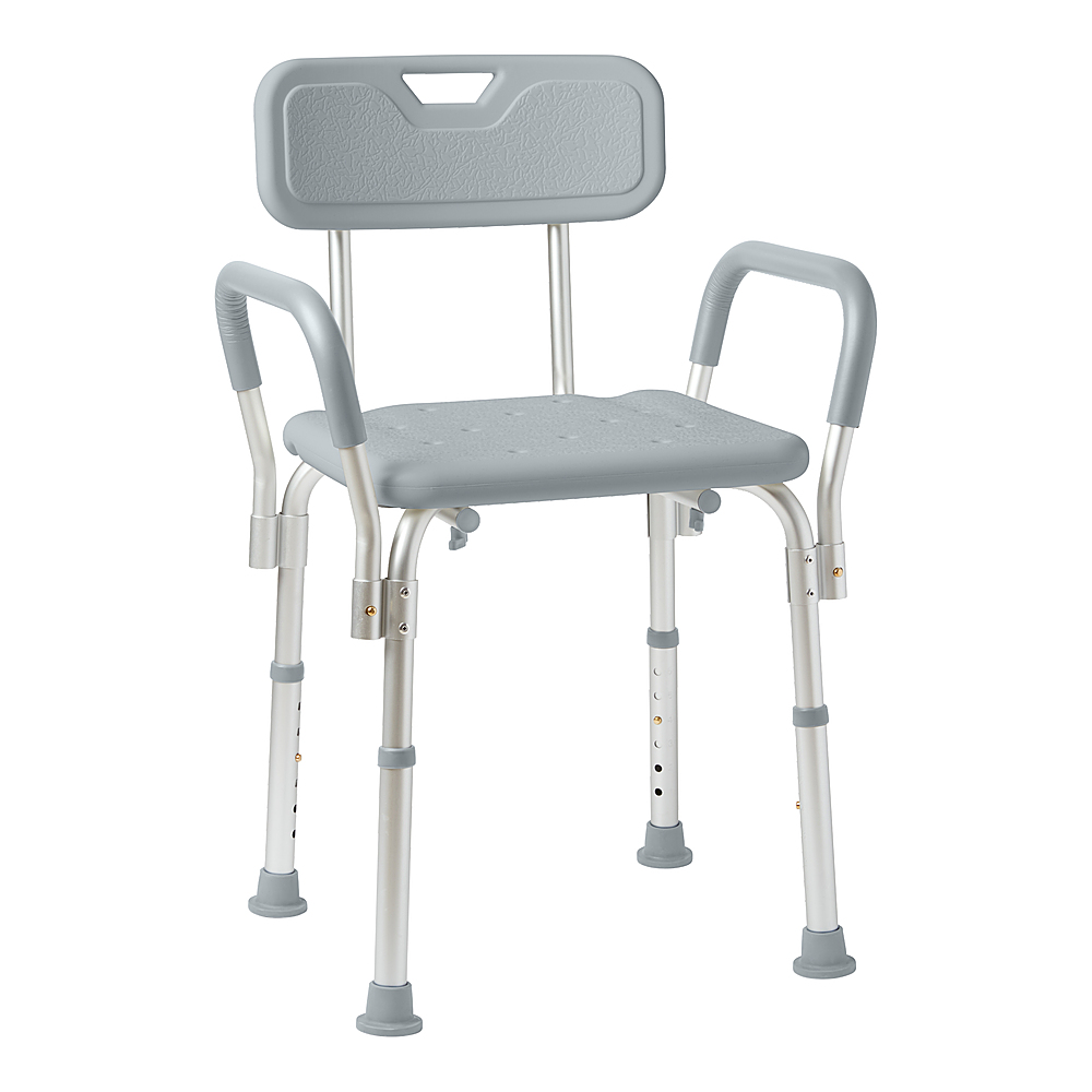 Vaunn Shower Chair Bath Seat with Padded Arms, Removable Back and  Adjustable Legs for Bathtub Safety and Supports Weight up to 350 lbs