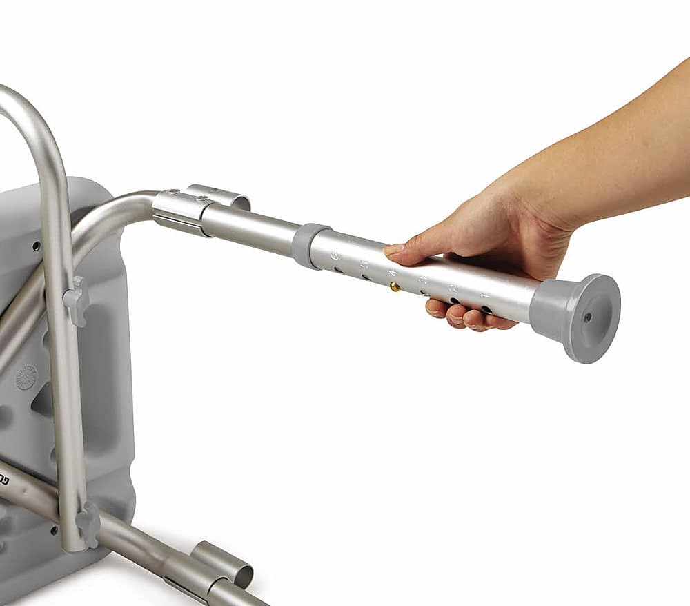 Alt View 14. Medline - Shower Chair with Back and Padded Arms - gray.