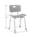Angle. Medline - Bath Chair - gray.