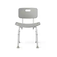Medline - Bath Chair - Gray - Front_Zoom
