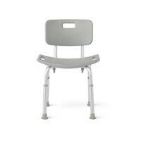 Medline - Bath Chair - gray - Front_Zoom