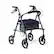 Front. Medline - Sleek Steel Rollators with Microban, 300lb Weight Capacity - Navy.