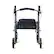 Left. Medline - Sleek Steel Rollators with Microban, 300lb Weight Capacity - Navy.