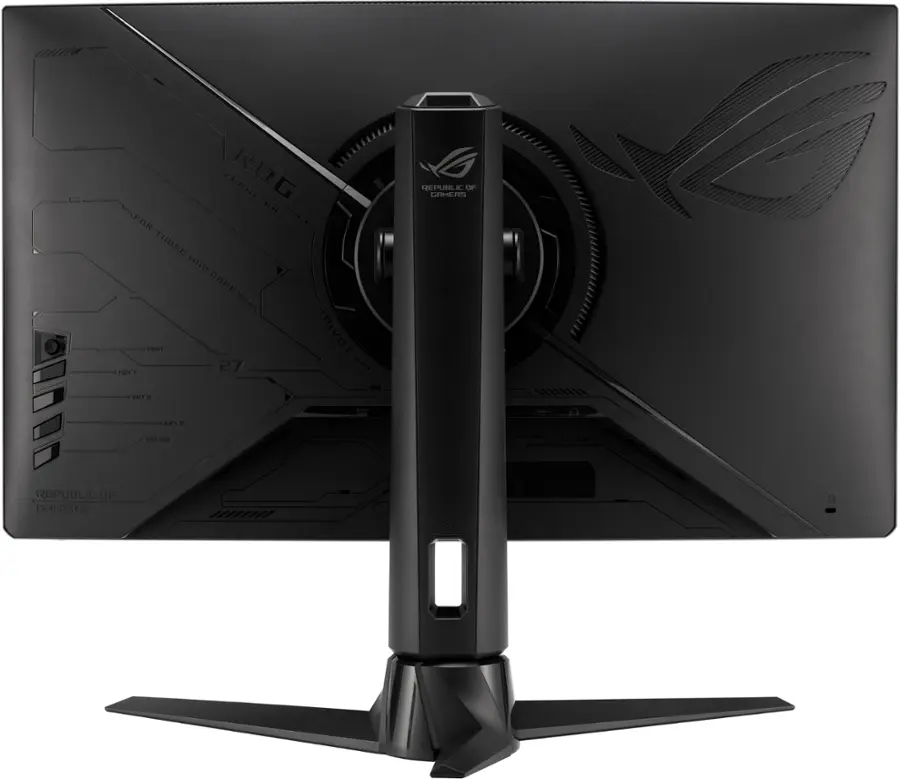 Back. ASUS - ROG Strix 27" LED WQHD FreeSync Gaming Monitor with HDR (DisplayPort, HDMI) - Black.