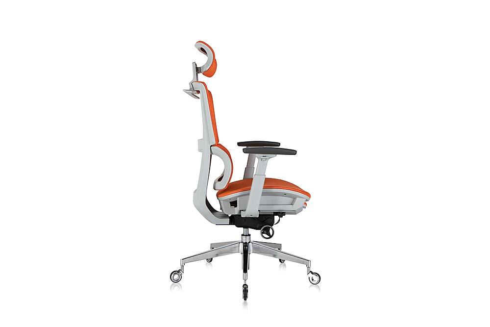 Best Buy Nouhaus REWIND ERGONOMIC OFFICE CHAIR WITH RETRACTABLE FOOTREST ORANGE NHO0007OR