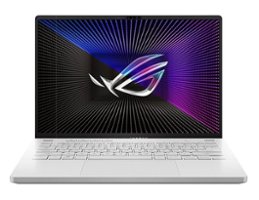 ASUS - ROG Zephyrus 14" 165Hz Gaming Laptop QHD - AMD Ryzen 9 7940HS with 32GB RAM - NVIDIA GeForce RTX 4090 - 1TB SSD - White - Front_Zoom