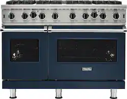 Viking - 5-Series 48"W Gas Open Burner Range - Blue - Front_Zoom
