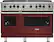 Front. Viking - 5-Series 48"W Gas Open Burner Range - Red.