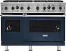 Front. Viking - 5-Series 48"W Gas Open Burner Range - Blue.