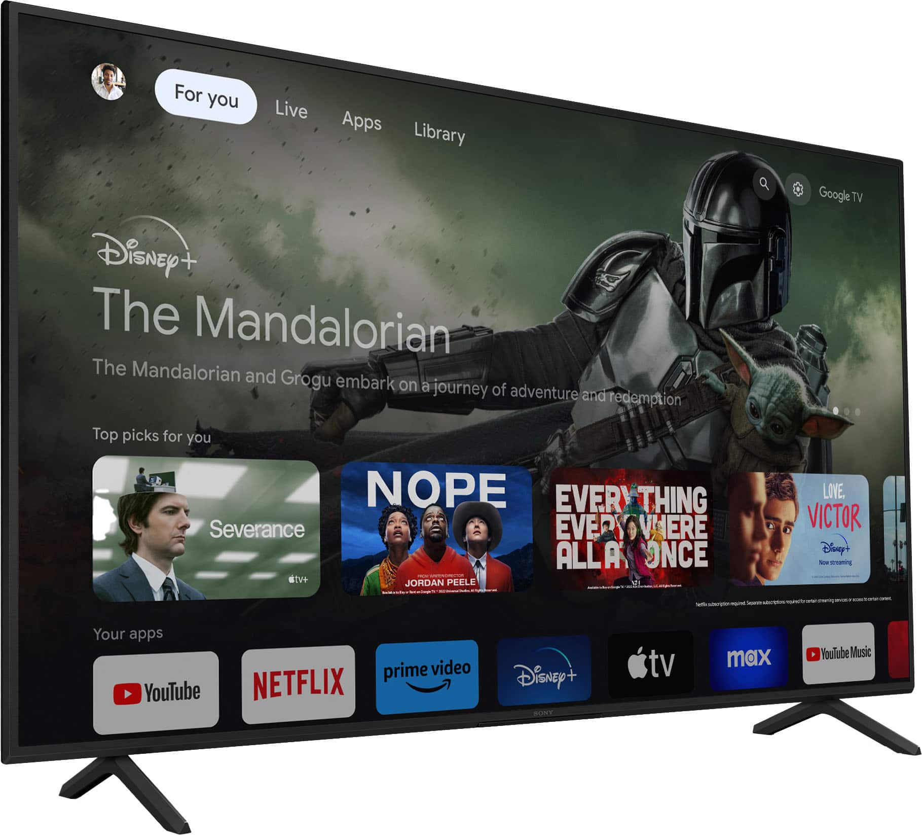 Alt View 12. Sony - 55" Class X77L LED 4K UHD Smart Google TV - Black.