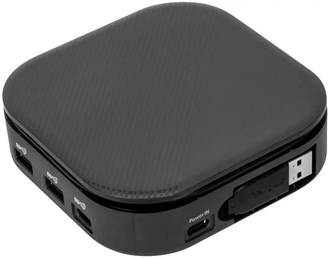 Targus - USB-C Universal Dual HD Docking Station with 80W PD Pass-Thru - Black
