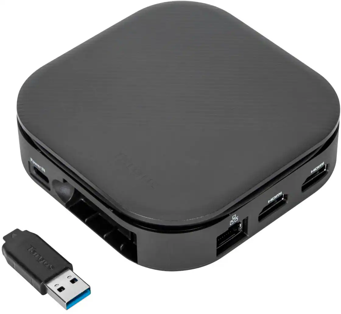 Alt View 23. Targus - USB-C Universal Dual HD Docking Station with 80W PD Pass-Thru - Black.