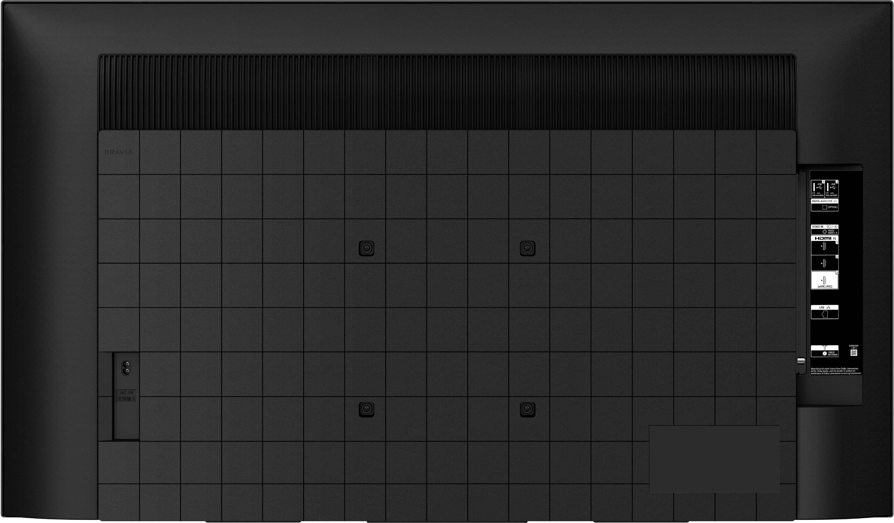 Back. Sony - 50" Class X77L LED 4K UHD Smart Google TV - Black.