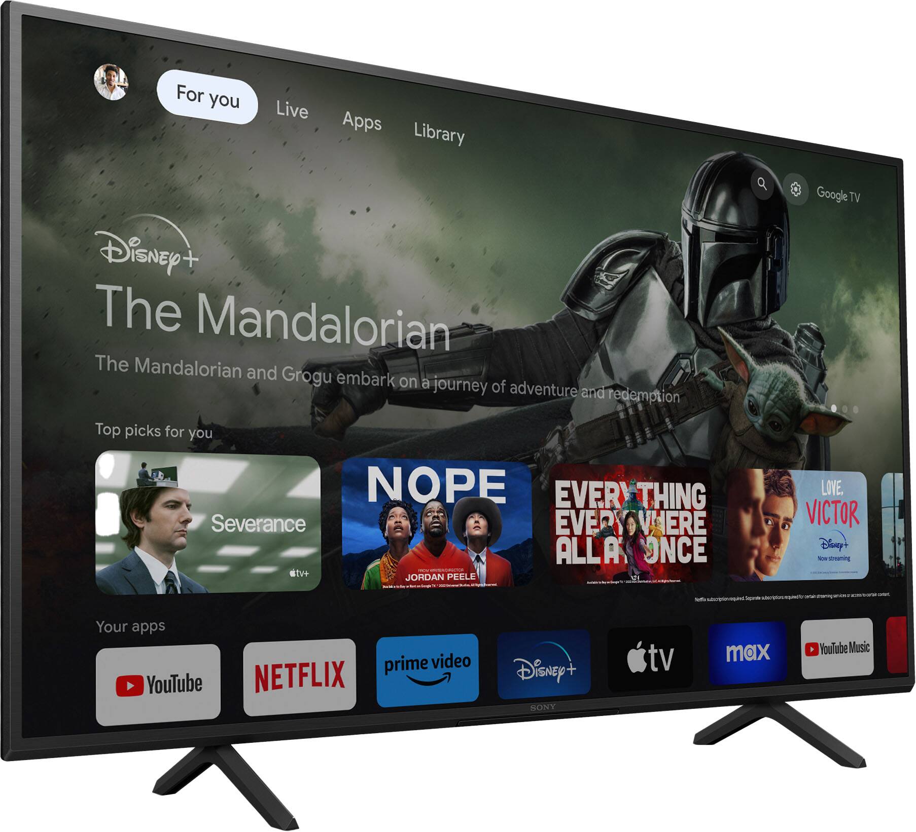 Alt View 12. Sony - 50" Class X77L LED 4K UHD Smart Google TV - Black.